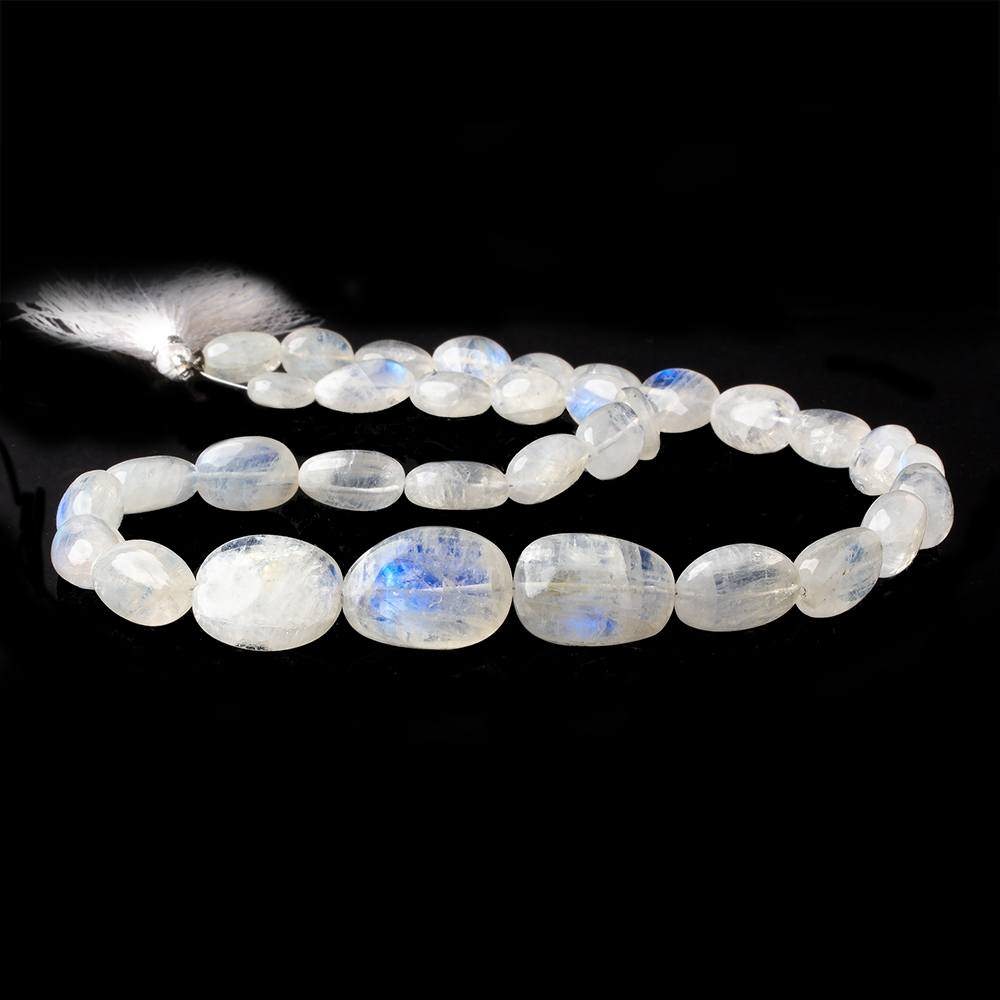 10x8-21x15mm Rainbow Moonstone Plain Nugget Beads 18 inches 35 pcs AAA