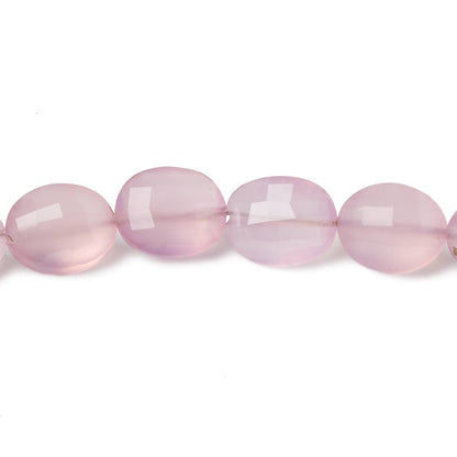 10x8mm-13x10mm Pink Lilac Chalcedony Faceted Oval Beads 8 inch 18 pieces