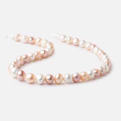 10x9-12x10mm Tri-Color Baroque 2.5mm Large Hole Pearls 15 inch 40 beads