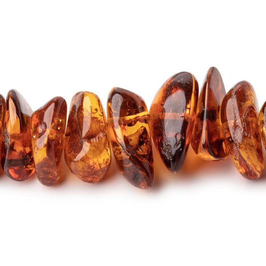 10x9-23x17mm Baltic Amber Plain Nugget Beads 28 inch 136 pieces