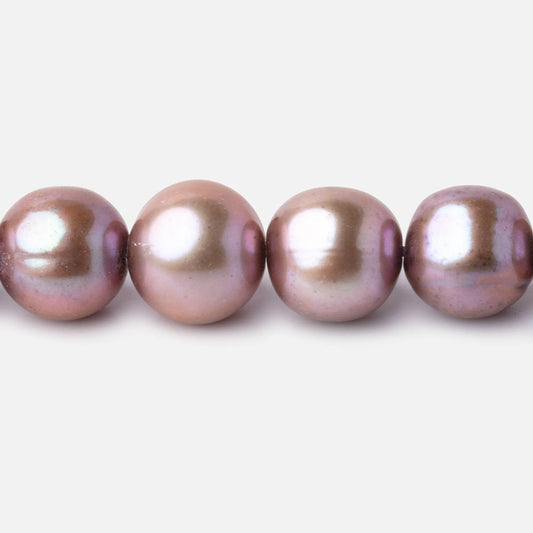 10x9mm Petal Pink Off Round Freshwater Pearl Beads 15 inch 42 pieces