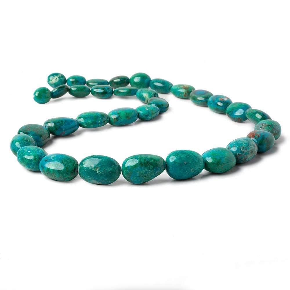 10x9x7-20x13x11mm Chrysocolla plain nugget beads 20 inches 33 pieces AA