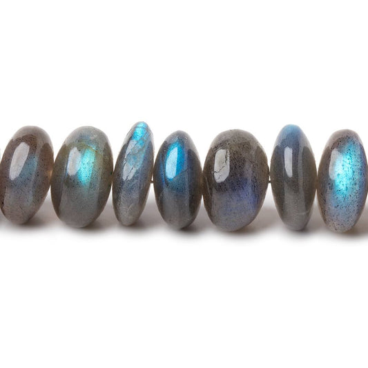 11-12mm Labradorite Plain Rondelle Beads 8 inch 30 pieces AA