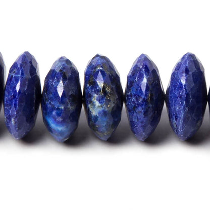 11-12mm Lapis Lazuli German Faceted Rondelle Beads 16 inch 80 pieces