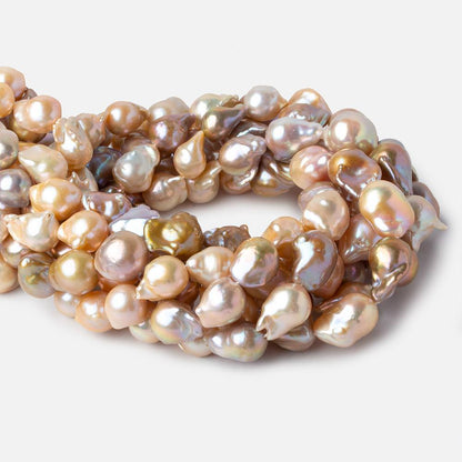11-13mm Multi Color Ultra Baroque Freshwater Pearls 16.5 inch 23 pieces