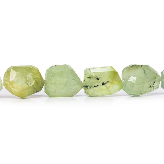 11-13mm Prehnite Bead Faceted Nugget Beads 15 inch 24 pcs