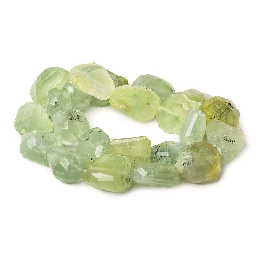 11-13mm Prehnite Bead Faceted Nugget Beads 15 inch 24 pcs
