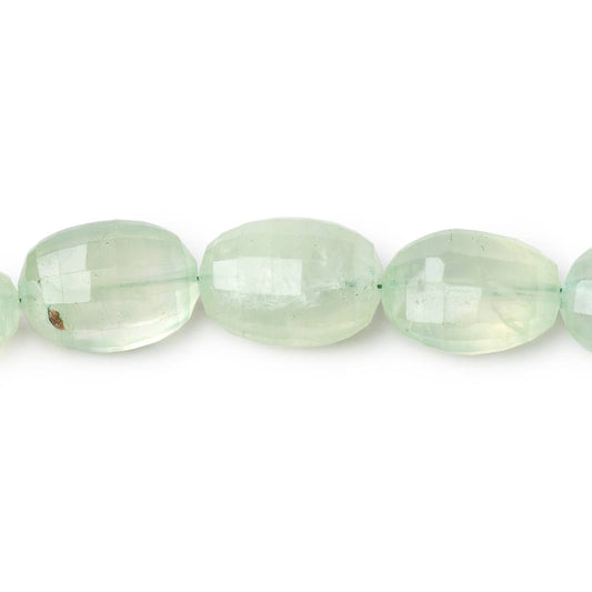 11-14mm Prehnite Faceted Oval Beads 14.5 inch 27 pieces