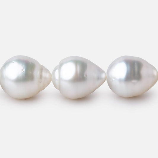 11-14mm White South Sea Saltwater Pearls 16 inch 32 Beads AA