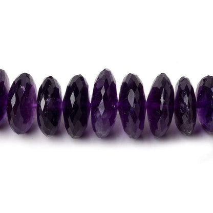 11-15mm Amethyst German Faceted Rondelle Beads 15 inch 79 pieces