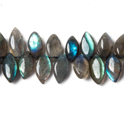 11-16mm Labradorite Plain Marquise Beads 8 inch 50 pieces