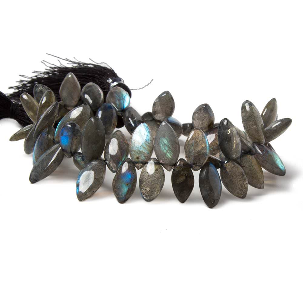11-16mm Labradorite Plain Marquise Beads 8 inch 50 pieces