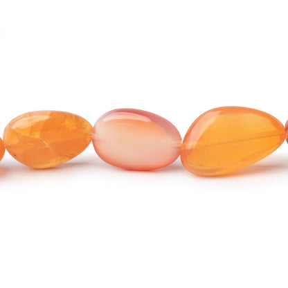 11-20mm Mexican Fire Opal Plain Nugget Beads 17 inch 32 pieces
