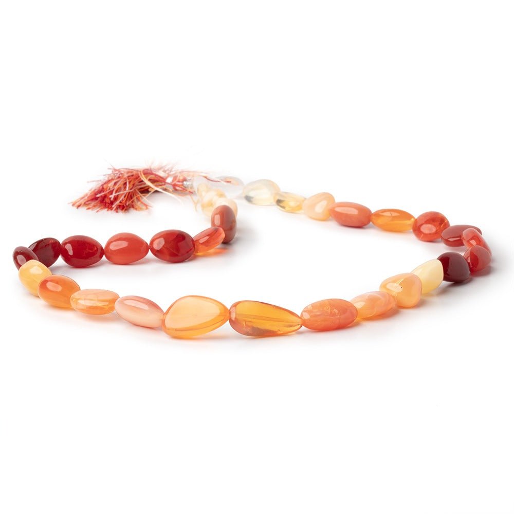 11-20mm Mexican Fire Opal Plain Nugget Beads 17 inch 32 pieces