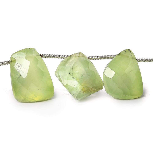 11-21mm Prehnite Top Drill Freeshape Beads 8.5 inch 15 pieces