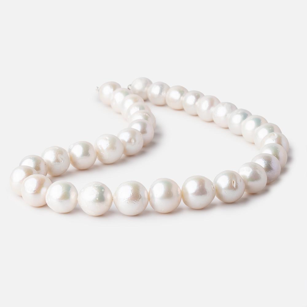 11.5-13.5mm Off White Baroque Freshwater Pearls 16 inch 32 beads