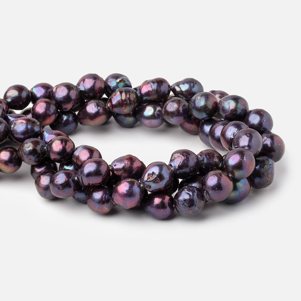 11.5-14mm Peacock Ultra Baroque Freshwater Pearls 15.5 inch 28 Beads