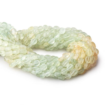 7-9mm Shaded Prehnite Faceted Oval Beads 14.5 inch  42 pieces
