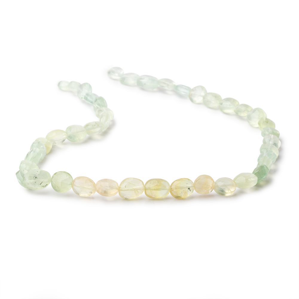 7-9mm Shaded Prehnite Faceted Oval Beads 14.5 inch  42 pieces