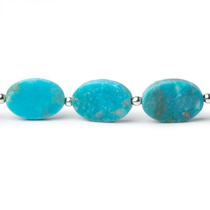 11.5x7.5-13x9mm Sleeping Beauty Turquoise Plain Ovals 20 inch 36 Beads AA