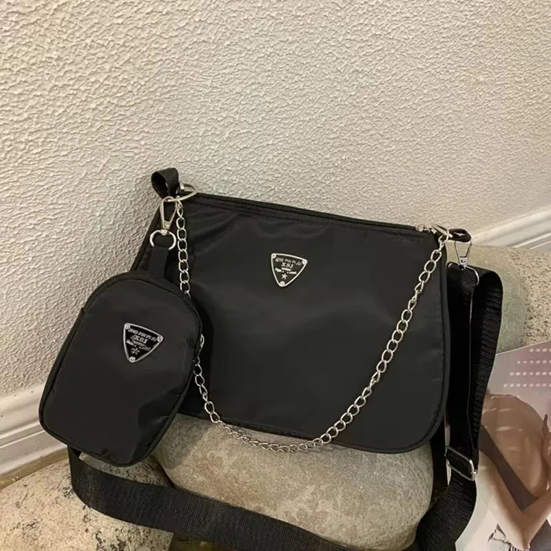 Fashion Temperament Convenient Bag Pure Color Simple Ladies Business Bag Crossbody Handbag Crocodile Texture Snake Print