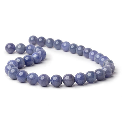 11.7mm Tanzanite Plain Round Beads 15 inch 33 pieces AA