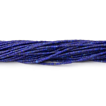 1mm Lapis Lazuli Micro-Plain Tube Beads 15 inches AA Grade