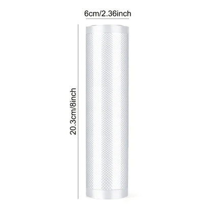 2 Pack Vacuum Sealer Bags; 8Inx16Ft Rolls Food Saver Bags for Sous Vide; BPA Free 2 Packtotal 32Ft