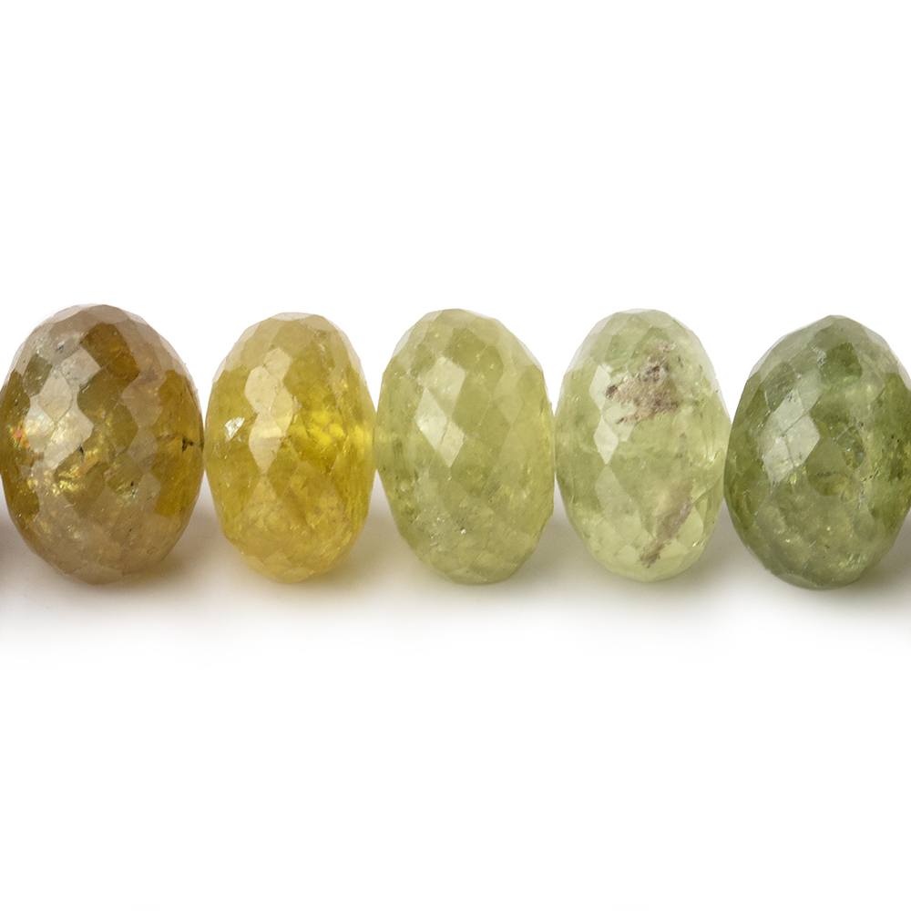11mm Grossular Garnet faceted rondelle beads 16 inch 56 pieces