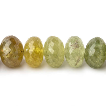 11mm Grossular Garnet faceted rondelle beads 16 inch 56 pieces