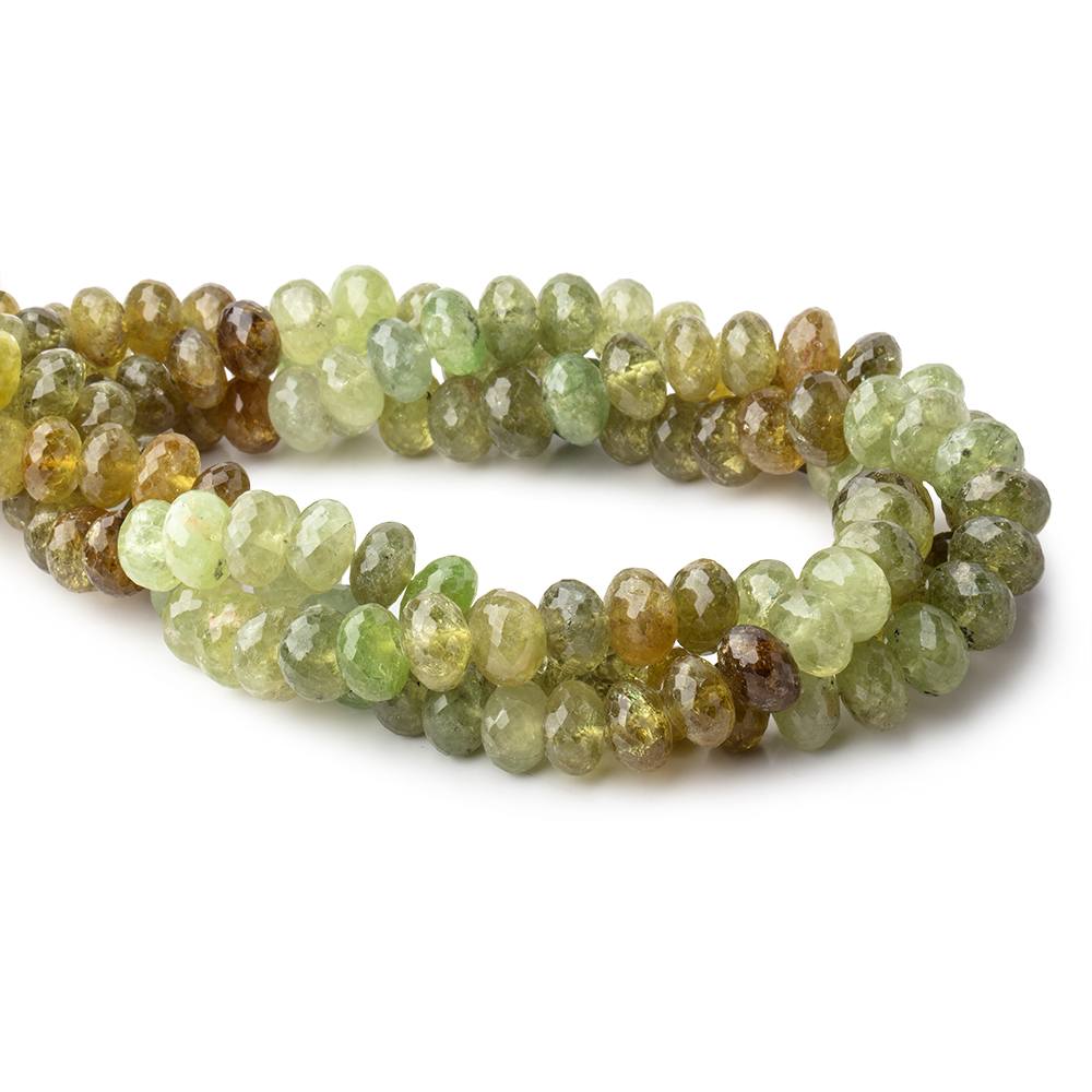 11mm Grossular Garnet faceted rondelle beads 16 inch 56 pieces