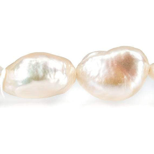 11mm Peach Straight Drilled Baroque Pearls