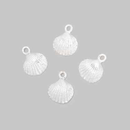 11mm Seashell Pendant Charm Set of 4 pieces