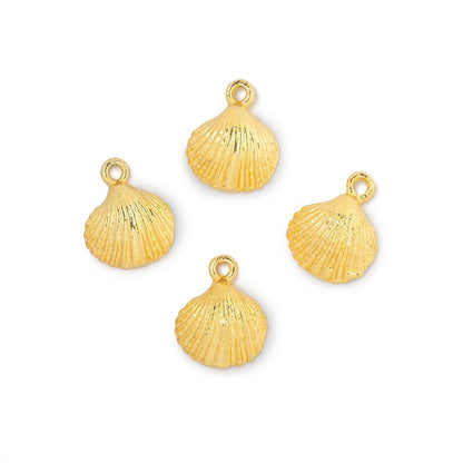 11mm Seashell Pendant Charm Set of 4 pieces