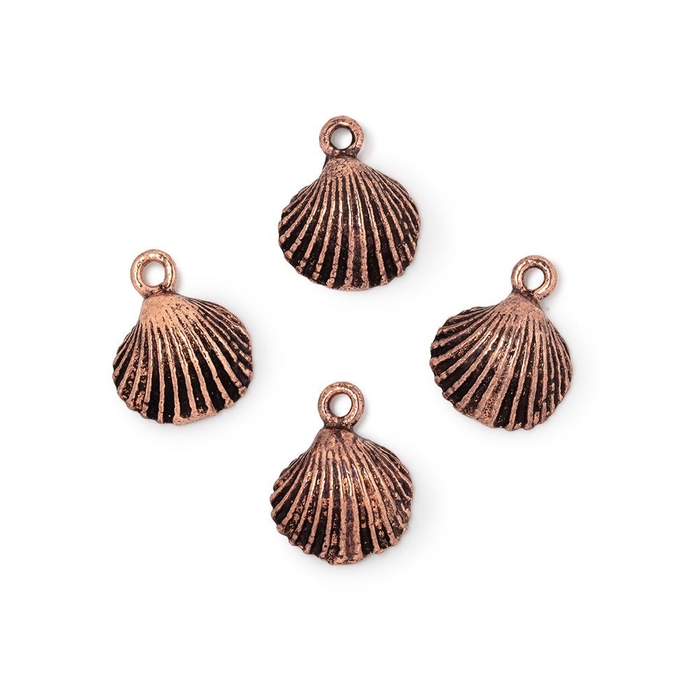 11mm Seashell Pendant Charm Set of 4 pieces