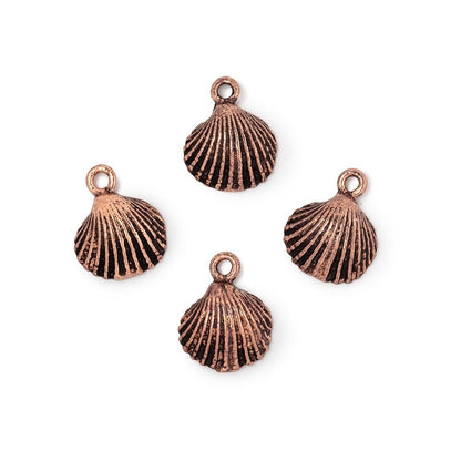 11mm Seashell Pendant Charm Set of 4 pieces