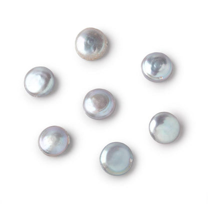 11mm Silver Coin Freshwater Pearl Focal 1 piece