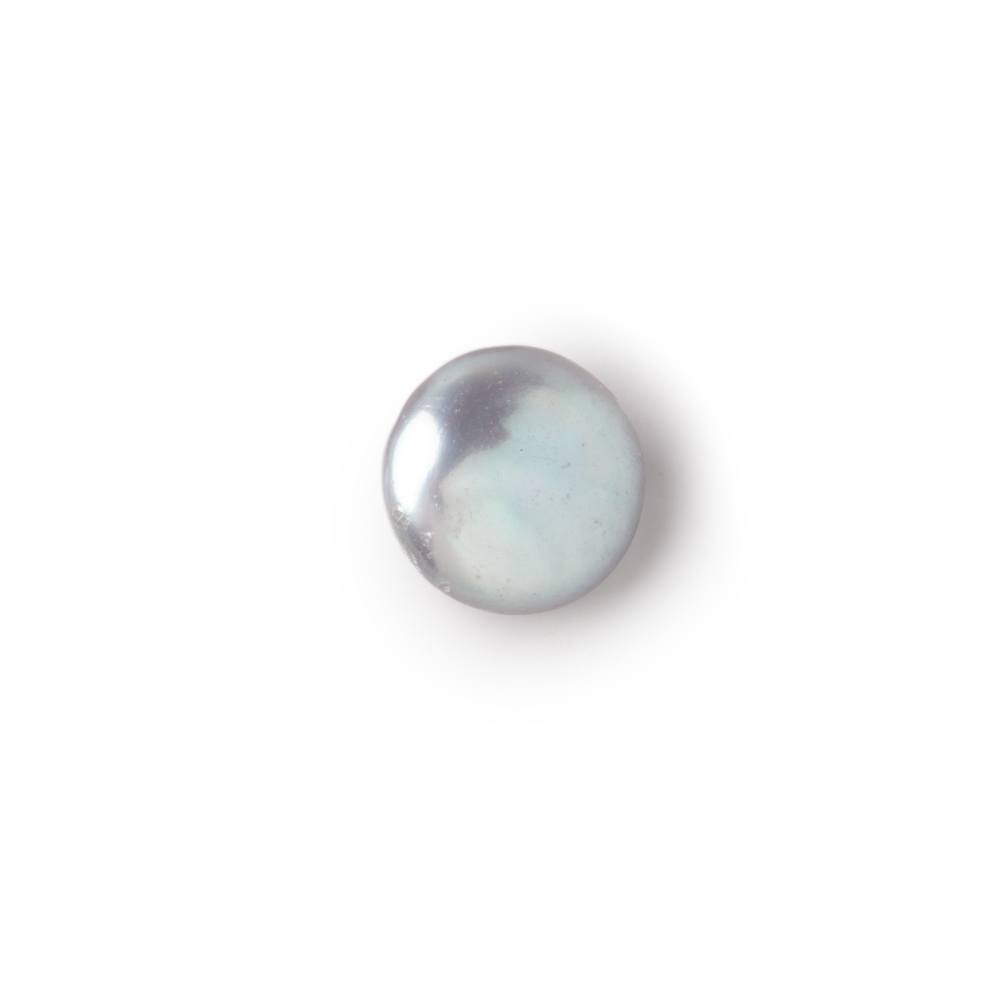 11mm Silver Coin Freshwater Pearl Focal 1 piece