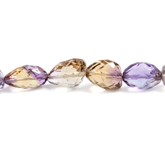 11x10-15x9.5mm Ametrine faceted nuggets 8 inches 15 beads A