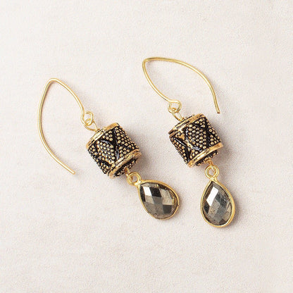 11x10mm Antiqued 22kt Plated Copper Miligrain Tube Set of 4 Beads