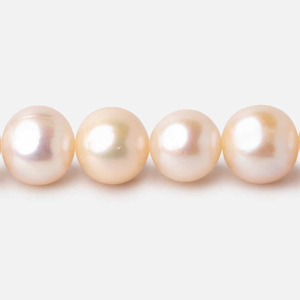 11x10mm Cream Off Round Freshwater Pearl Beads 15 inch 41 pieces A