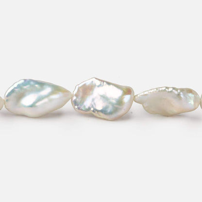 11x11-15x12mm Off White Keshi Freshwater Pearls 16 inch 22 pieces AAA