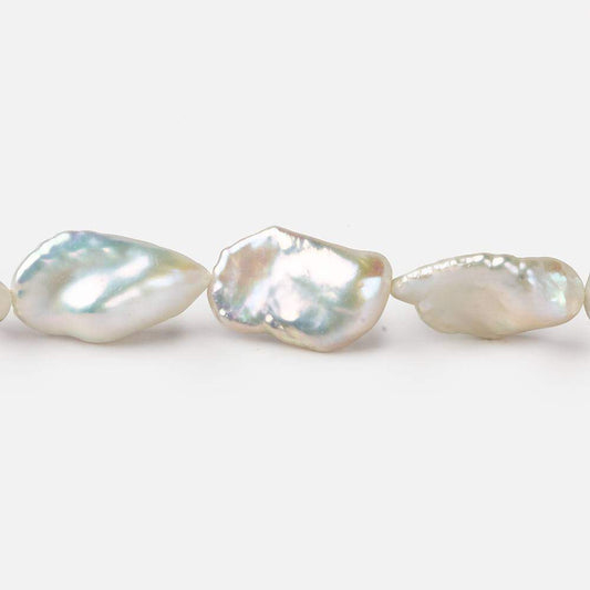 11x11-15x12mm Off White Keshi Freshwater Pearls 16 inch 22 pieces AAA