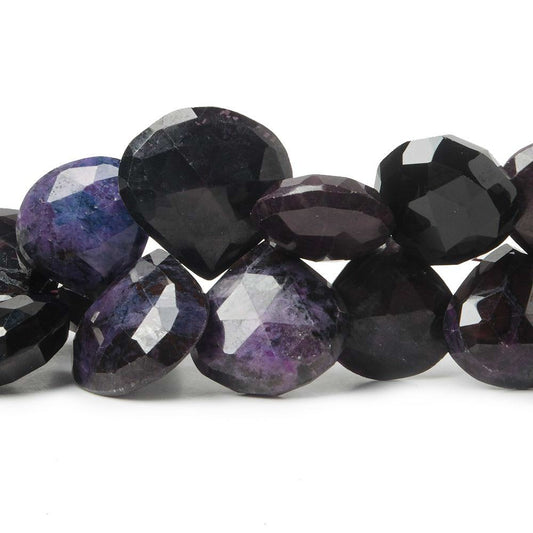11x11-16x16mm Sugilite Faceted Heart Briolettes 8 inch 37 pieces