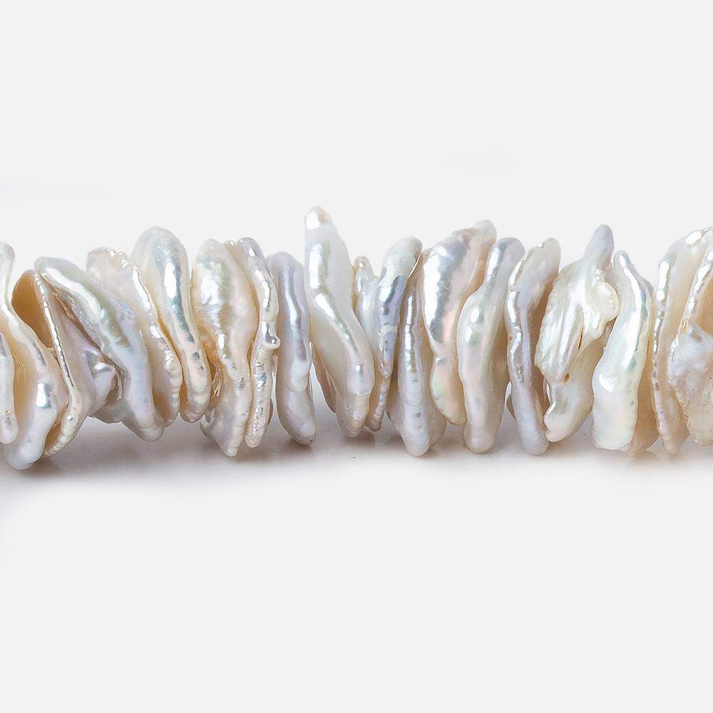 11x12-13x14mm Cream Center Drilled Keshi Freshwater Pearl 16 inch 156 pieces AAA