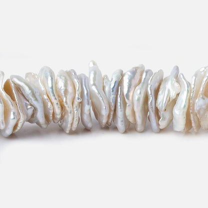 11x12-13x14mm Cream Center Drilled Keshi Freshwater Pearl 16 inch 156 pieces AAA