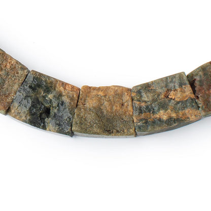 11x17-20x24mm Natural Crystal & Polished Ocean Jasper Fancy Shape Collar 25 Beads