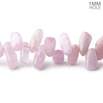 11x6-16x6mm Kunzite Top Drilled Plain Nuggets 16 inch 90 Beads 1mm Hole