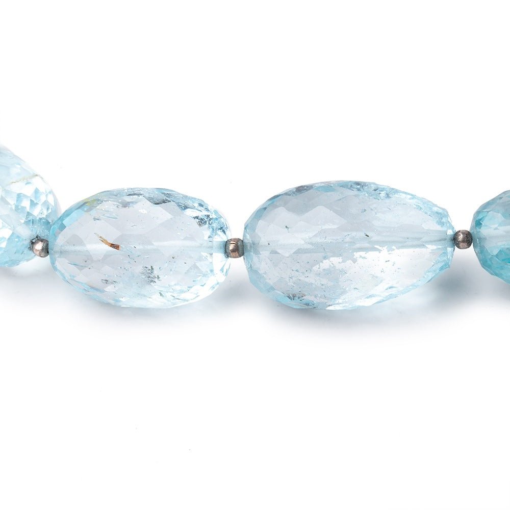 11x6-23x14mm Sky Blue Topaz Faceted Nugget Beads 16 inch 23 pieces