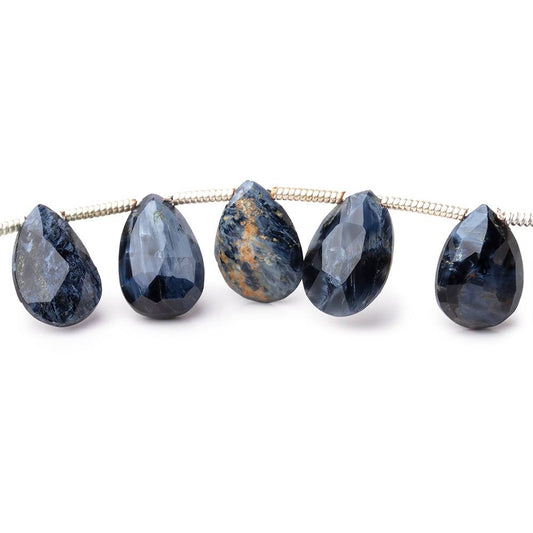 11x7-12x7mm Pietersite Faceted Pear Beads 8 inch 25 pieces